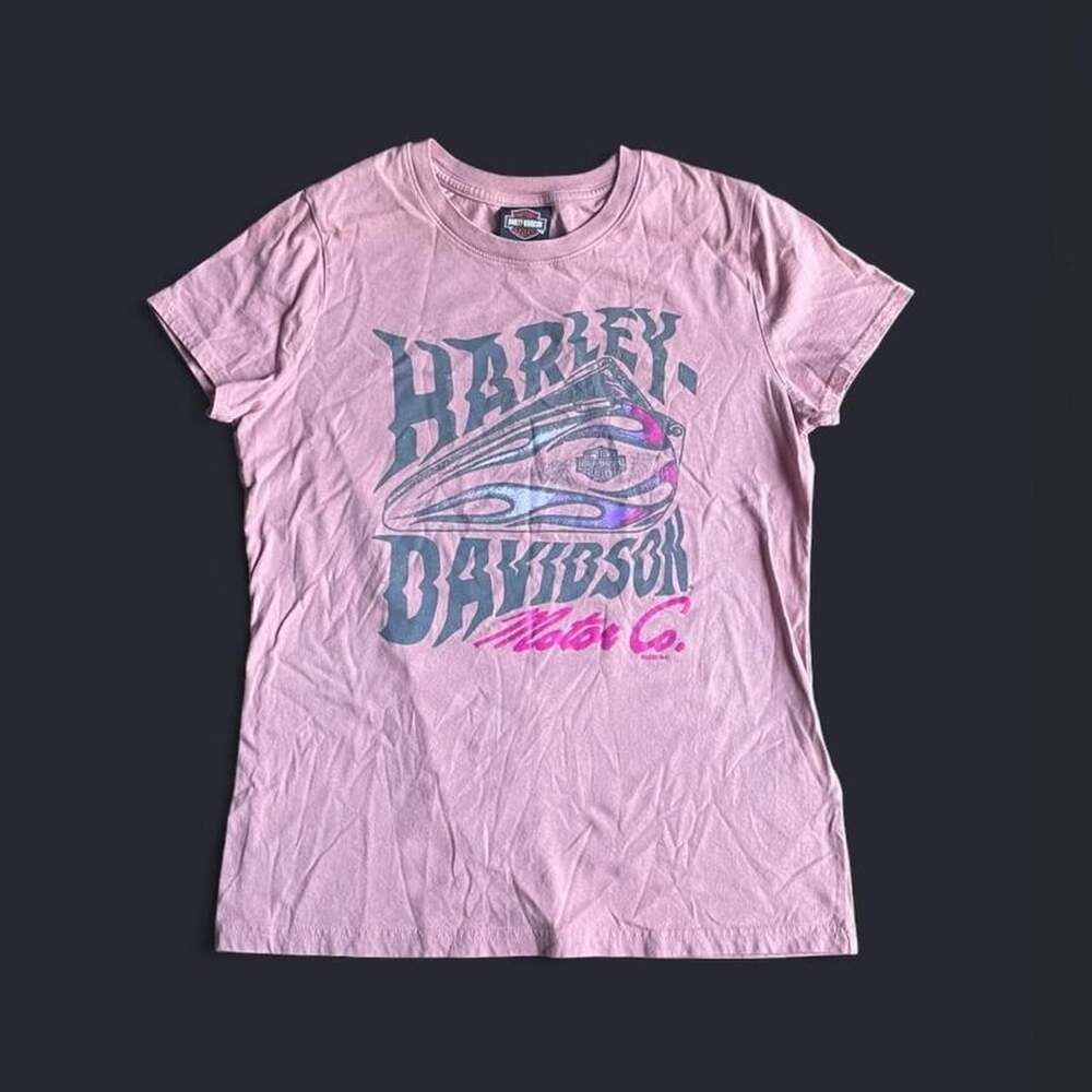 Harley Davidson Barbie Shirt Women’s Medium Floral Tee